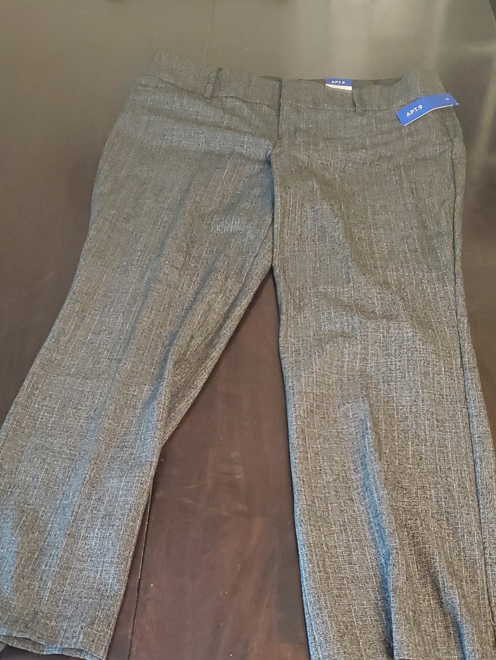 Apt. 9 Womens Gray Dress Pants